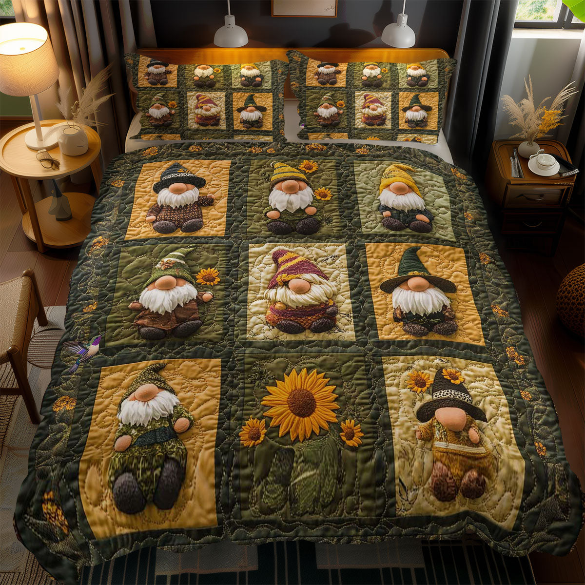 Floral Gnome WN1911027CL Duvet Cover Set