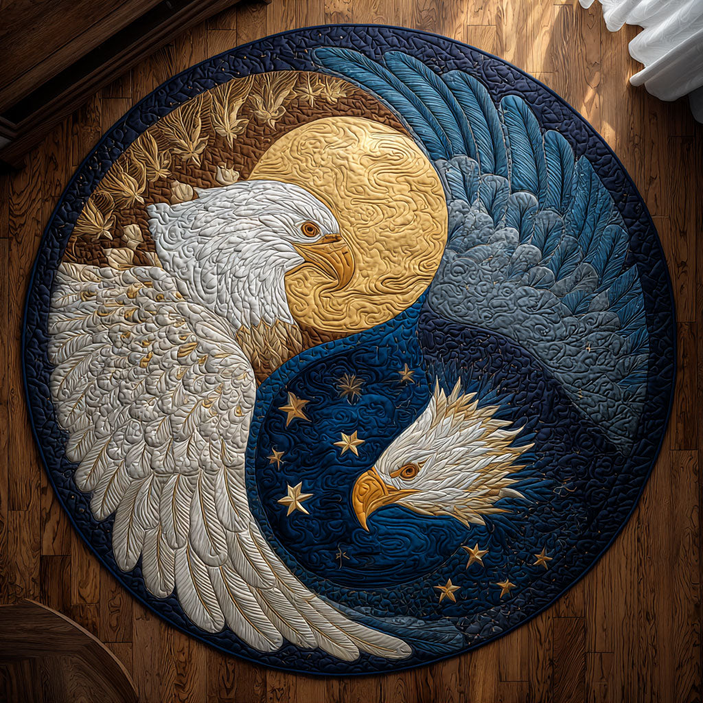 Dual Eagle CW0309002CL Quilted Round Mat