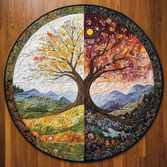 The Timeless Journey WY1208055CL Quilted Round Mat