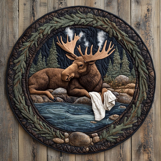 Forest Relaxing CP0506007CL Quilted Round Mat