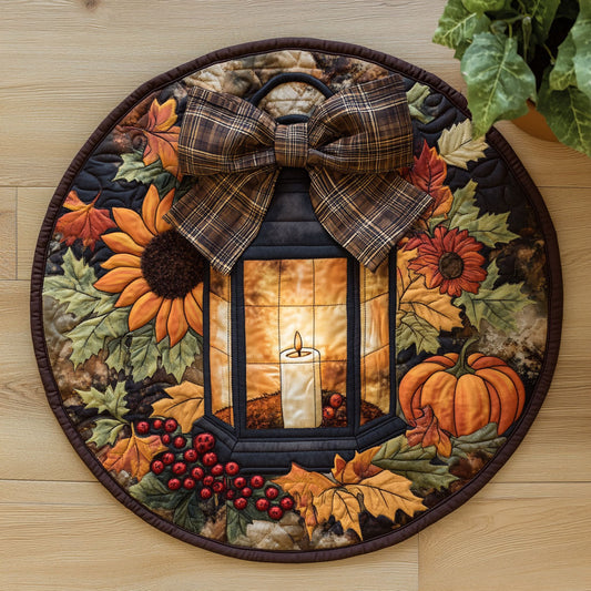 Cozy Autumn Time CW0107013CL Quilted Round Mat