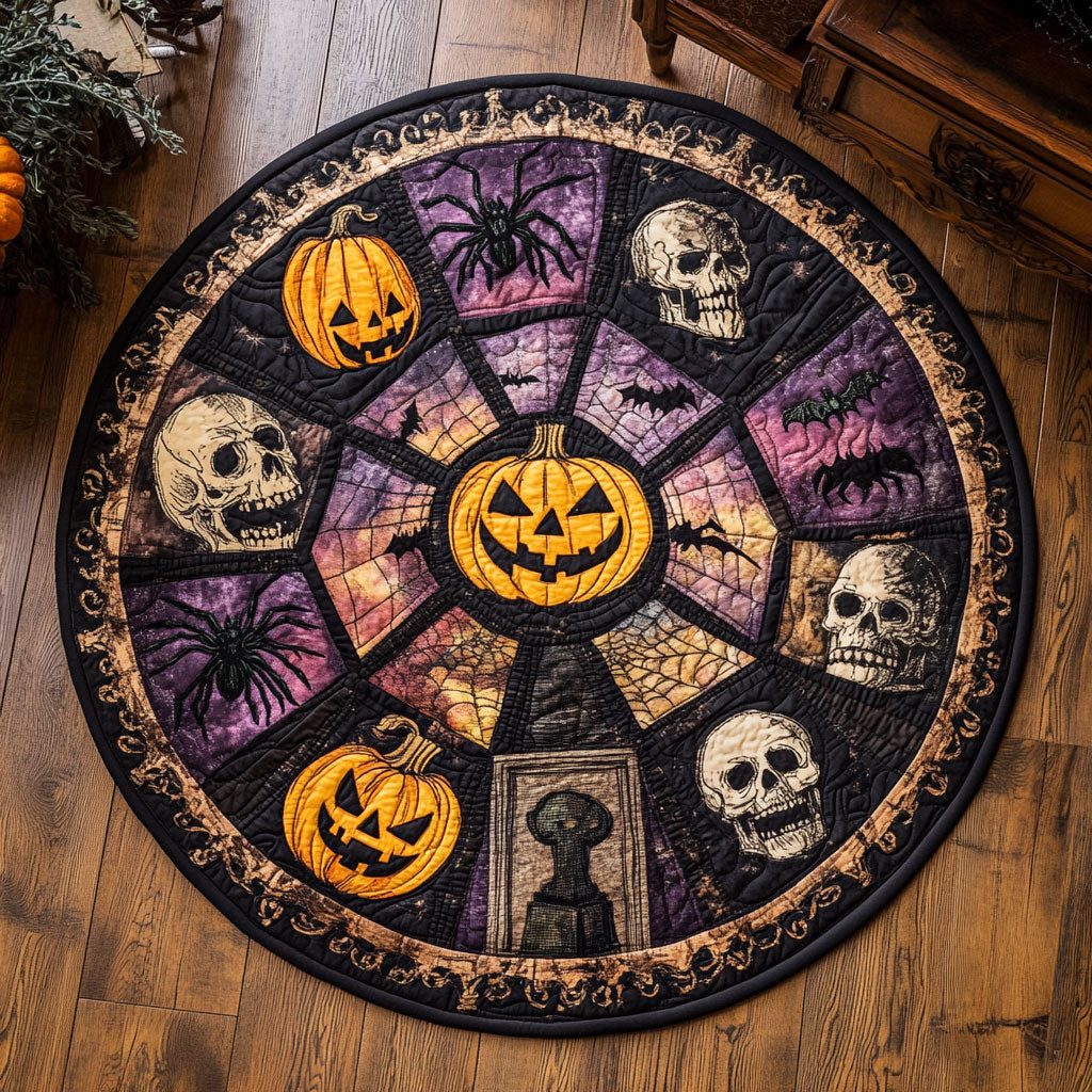 Mystic Pumpkin CW0808004CL Quilted Round Mat