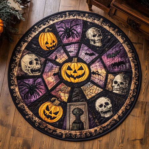Mystic Pumpkin CW0808004CL Quilted Round Mat