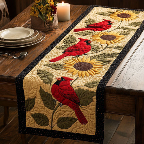 Sunny Cardinal CW0407049CL Quilted Table Runner