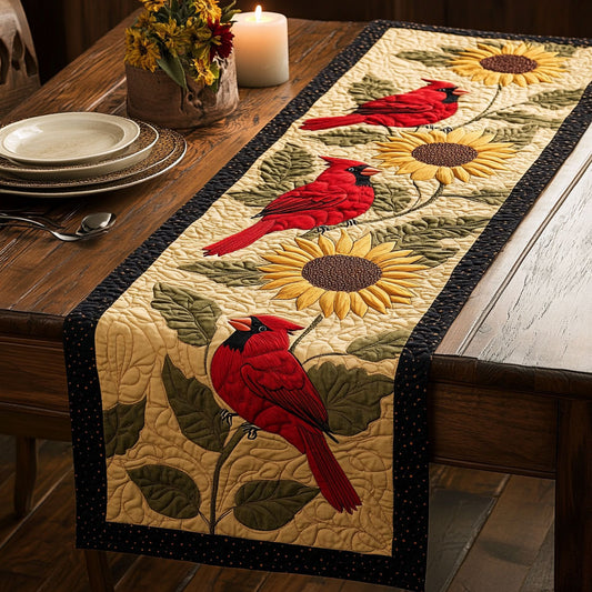 Sunny Cardinal CW0407049CL Quilted Table Runner