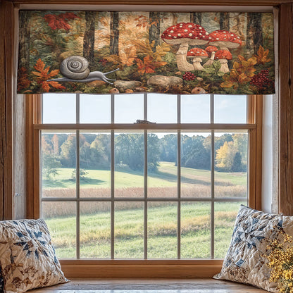 Mushroom Forest WX2205042CL Quilted Valance