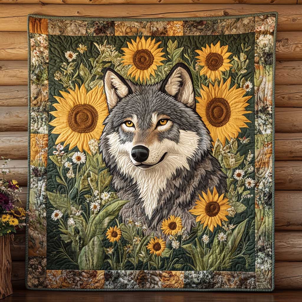 White Collar Wolf CQ2005009CL Quilt
