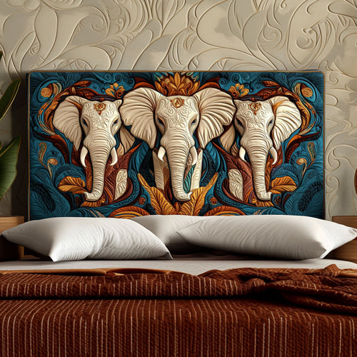 Trinity Elephants KL3112013CL Quilted Headboard Slipcover