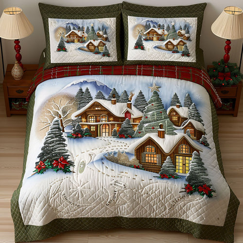 Dreamy Snow Village CW2510067CL Duvet Cover Set