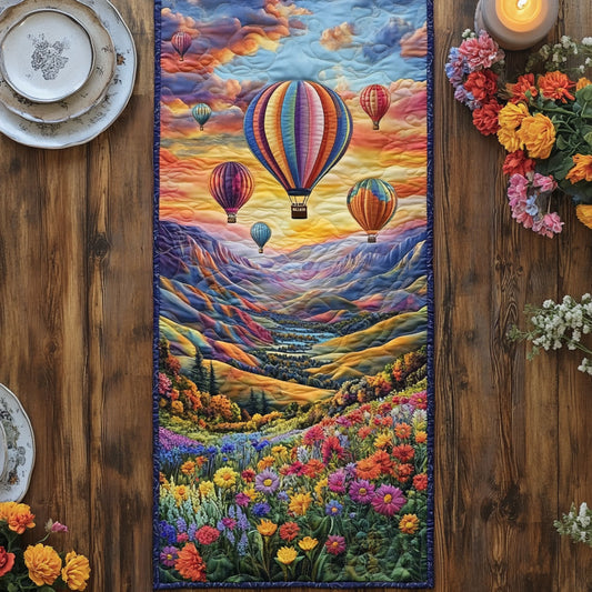 Floral Haven CW3105620CL Quilted Table Runner