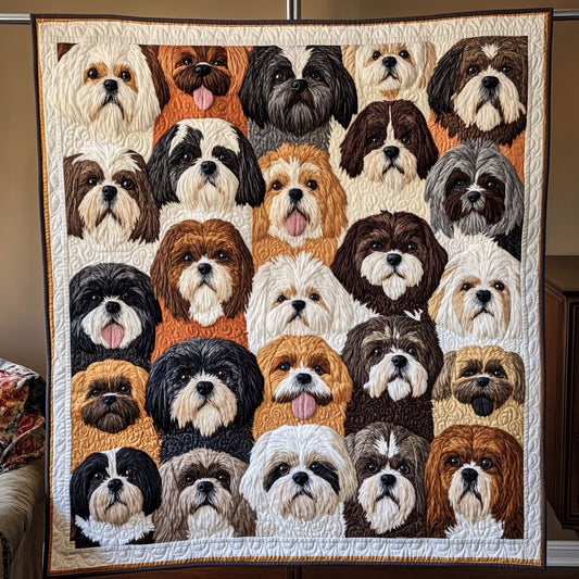 Shih Tzu Parade CW0512024CL Quilt