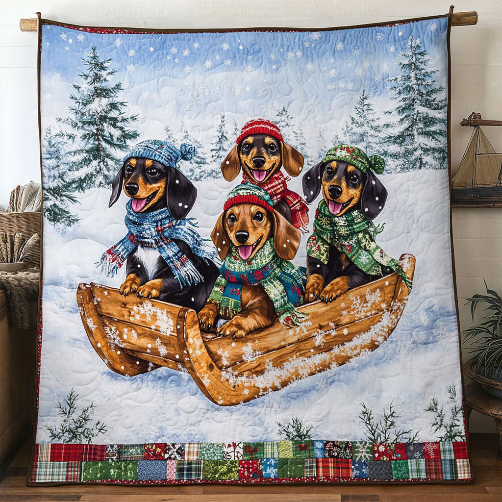 Jolly Ride Dachshund WN1211067CL Quilt