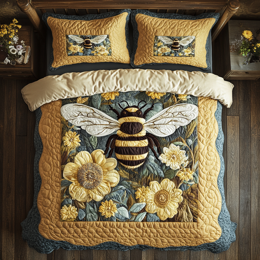 Floral Bumblebee XR0603001CL Duvet Cover Set