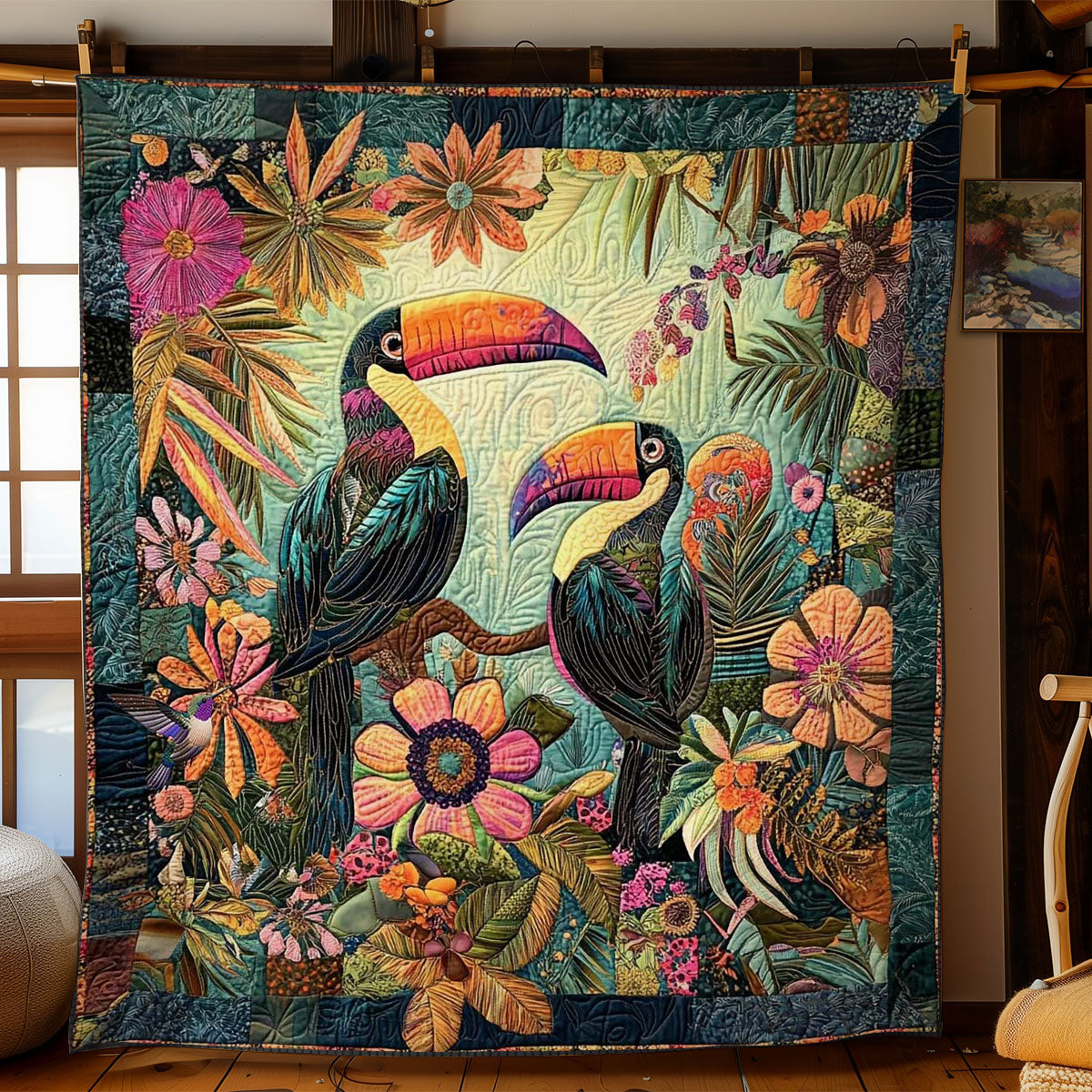 Toucan Love In Bloom WN0511011CL Quilt