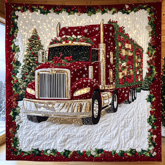 Truck Christmas Spirit CW1011007CL Quilt
