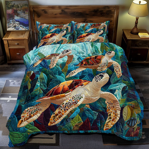 Turtle Family WY0412071CL Duvet Cover Set