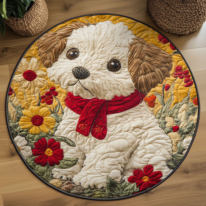 Little Puppy WJ2103069CL Quilted Round Mat