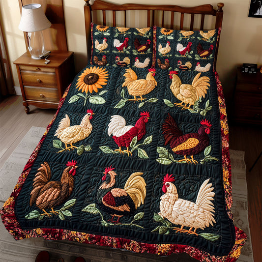 Colorful Chicken WX1712051CL Duvet Cover Set