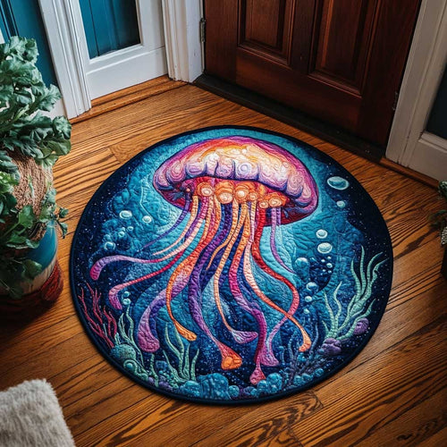 Brilliant Jellyfish CQ1505023CL Quilted Round Mat