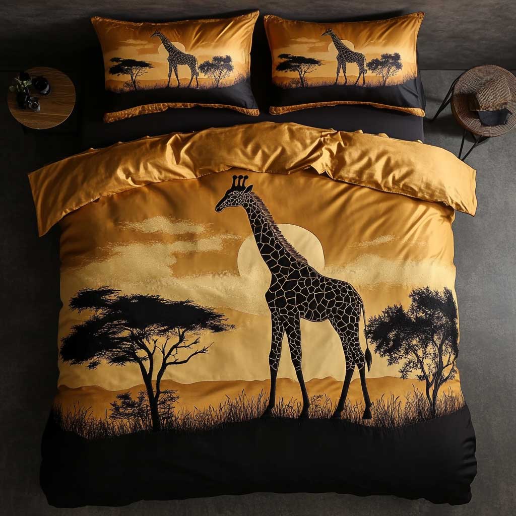 Tall African Giraffe WN0503019CL Duvet Cover Set