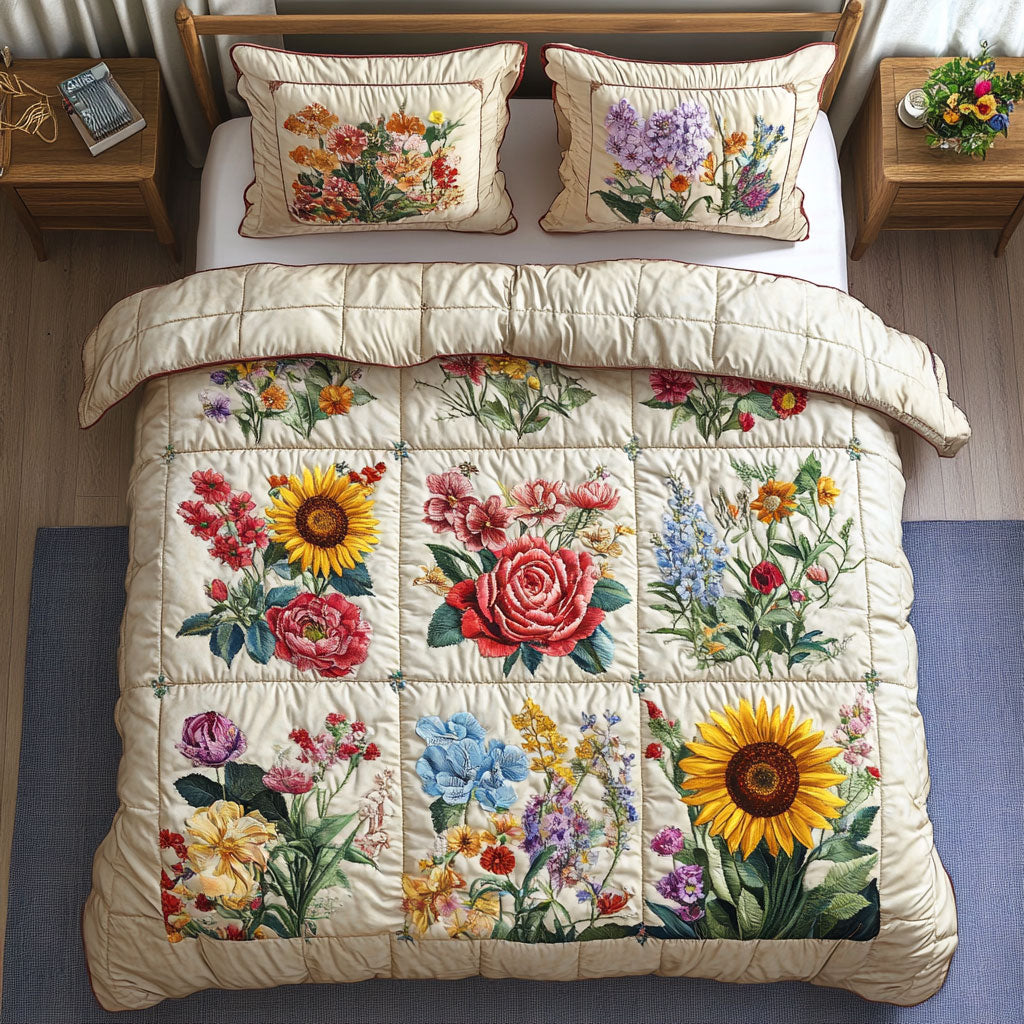 Blooming Flower Garden CW1301028CL Duvet Cover Set
