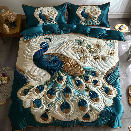 Beautiful Peacock WY2402002CL Duvet Cover Set