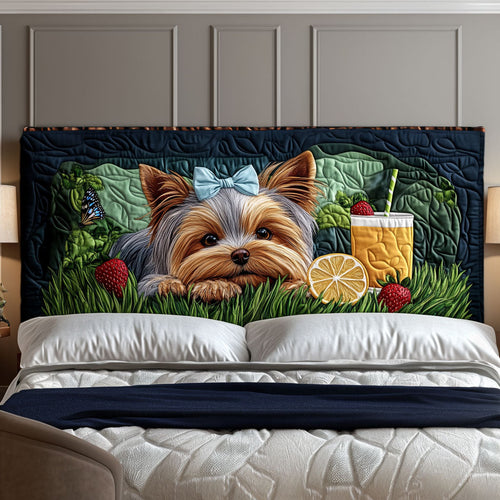 Yorkshire Cutie KL2012012CL Quilted Headboard Slipcover
