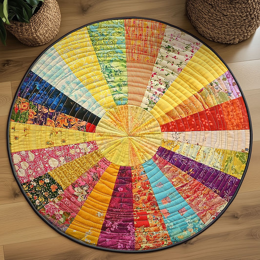 Boho Sunburst WJ1803022CL Quilted Round Mat