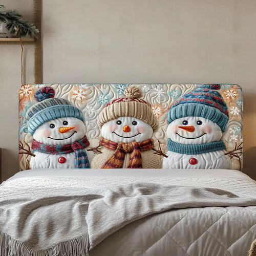 Chilly Snowman WN3112008CL Quilted Headboard Slipcover