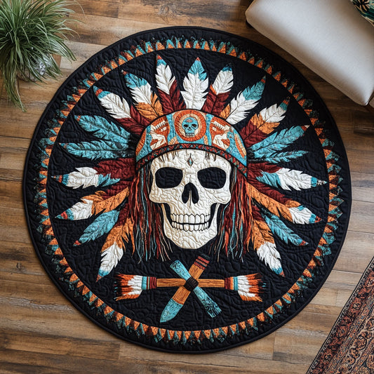 Spirit Skull WX0605046CL Quilted Round Mat