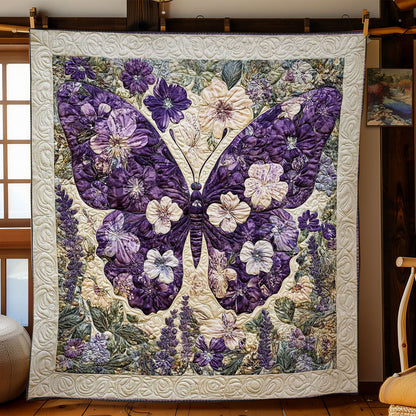 Purple Garden Butterfly WN3012009CL Quilt