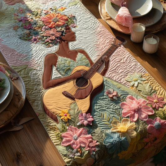 Floral Melody CW0606034CL Quilted Table Runner