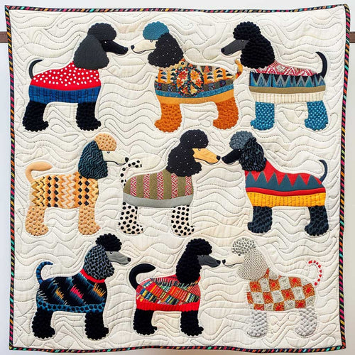 Fashionista Poodle WP1610022CL Quilt