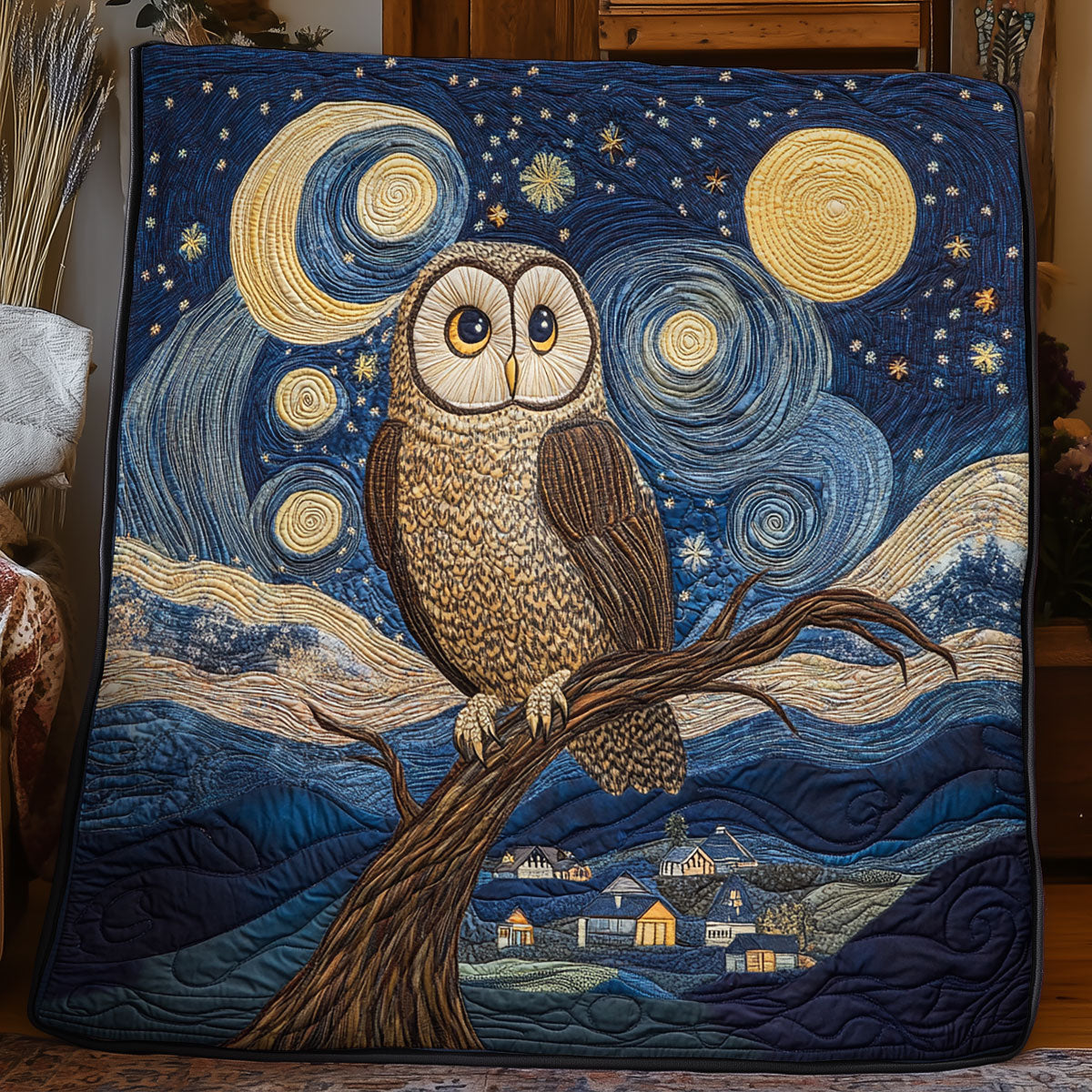 Owl Night WX0406043CL Quilt