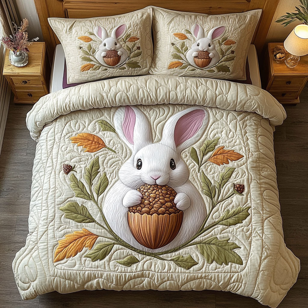 Rabbit Acorn Snuggle DH2009038CL Duvet Cover Set