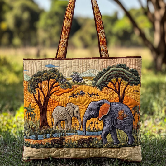 African Roots WN2309009CL Quilted Tote Bag