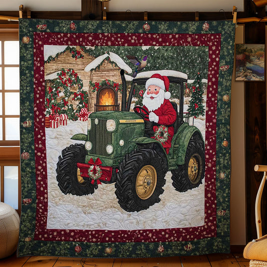 Santa's Green Ride WN2011020CL Quilt