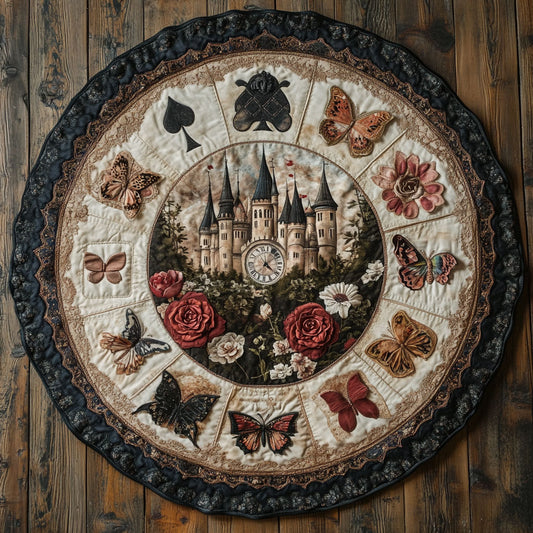 Moonfade Castle WN0408049CL Quilted Round Mat