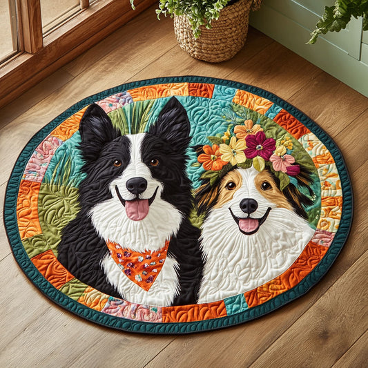 Floral Buddies CP0307049CL Quilted Round Mat