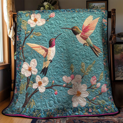 Couple Hummingbird WY2103033CL Quilt