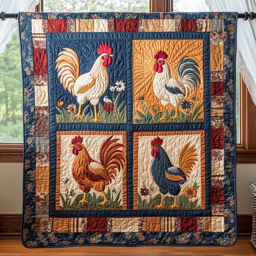 Four Roosters WY2708005CL Quilt