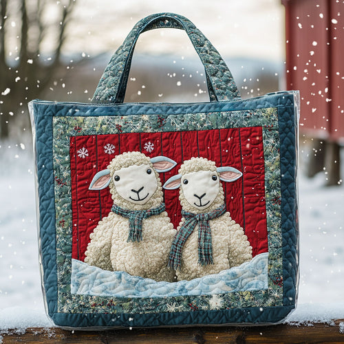 Snowflake Sheep WN1711068CL Quilted Tote Bag