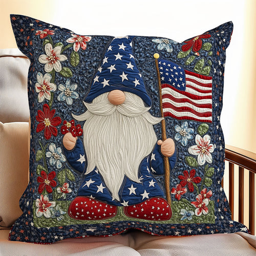 Cheerful Gnome WX1306061CL Quilt Pillow Case