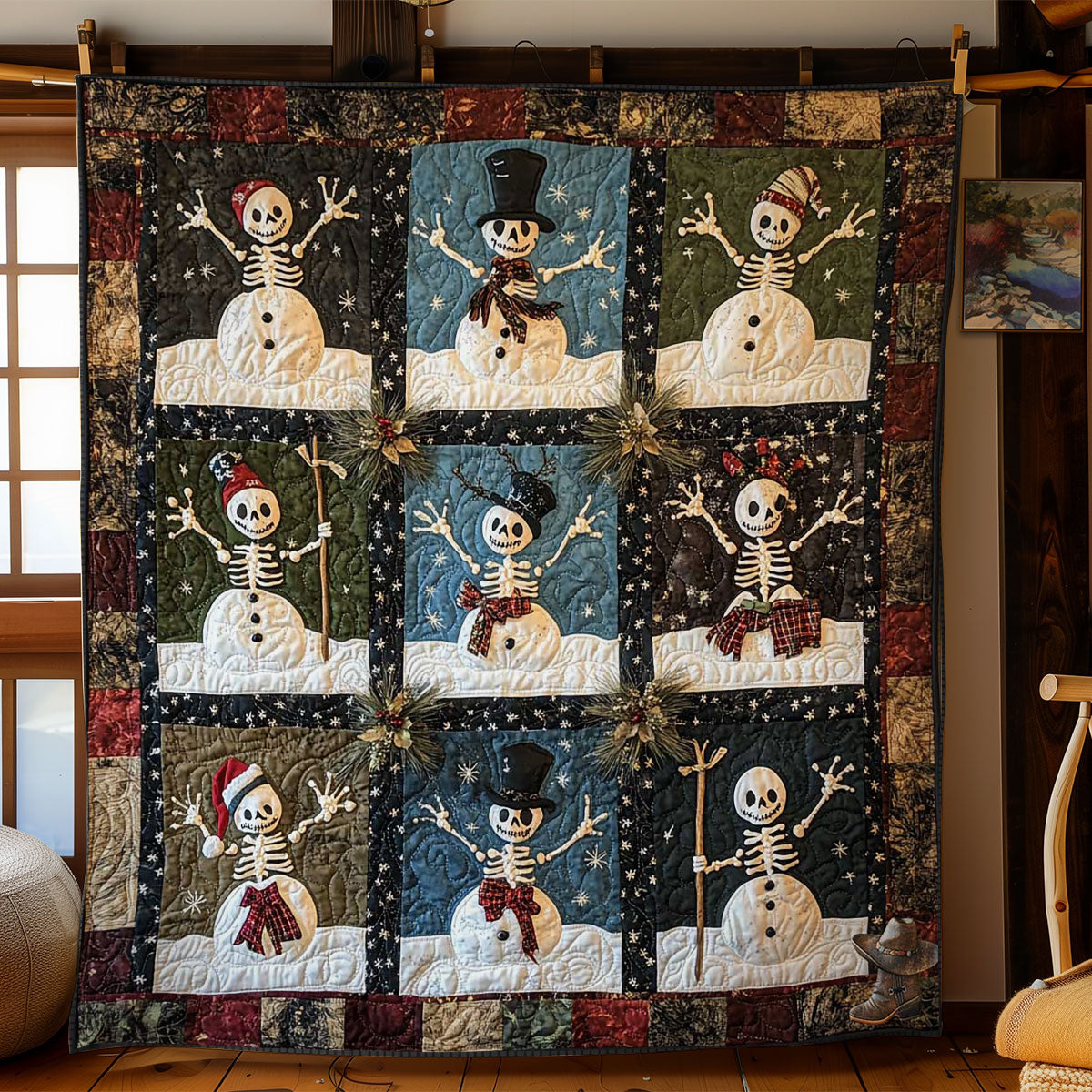 Frozen Frosty Skeleton WN2011101CL Quilt