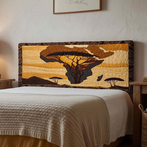 African Heritage WN2012002CL Quilted Headboard Slipcover