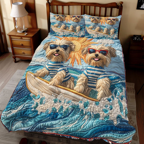 Happy Yorkshire Terrier WX1312081CL Duvet Cover Set