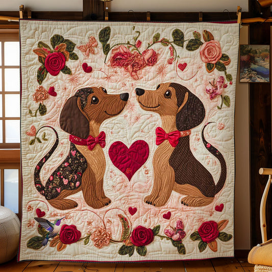 Valentine Dachshund WN0412016CL Quilt