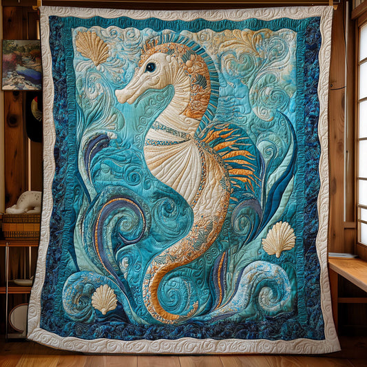Seahorse Guardian WX0407069CL Quilt