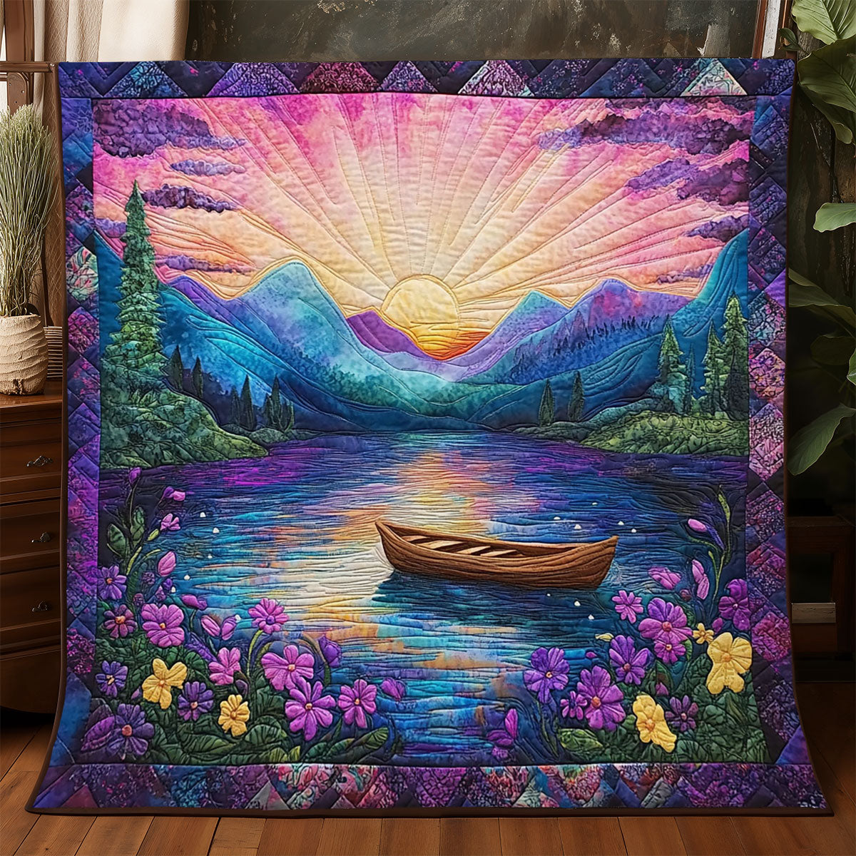 Dreamlike Tranquilt Boat WJ1404006CL Quilt