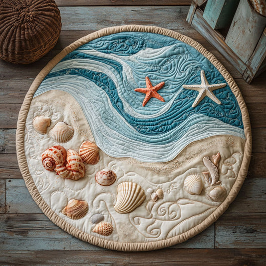 Sandy Echo CW1207033CL Quilted Round Mat